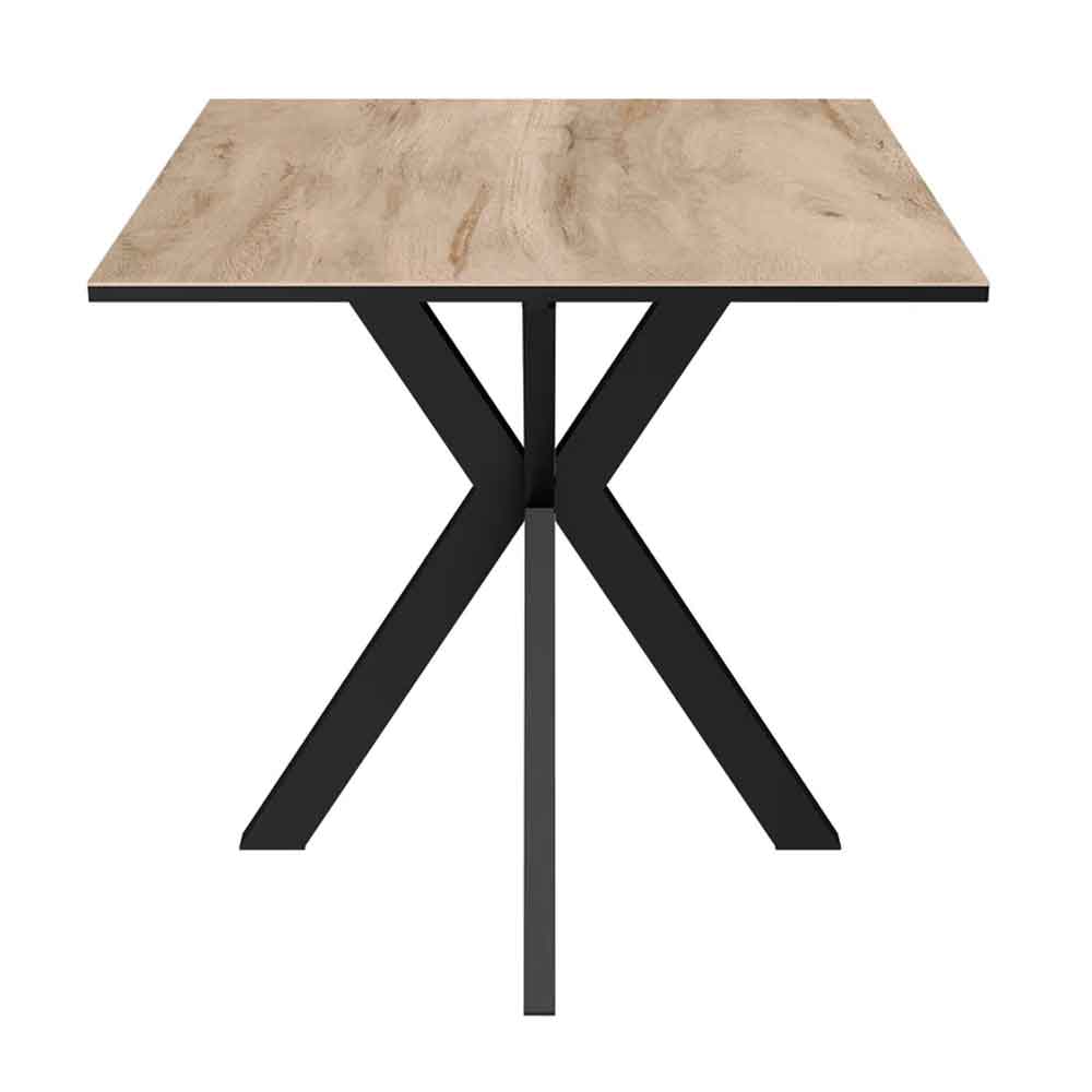 Armada Square Ceramic Side Table In Wood Look