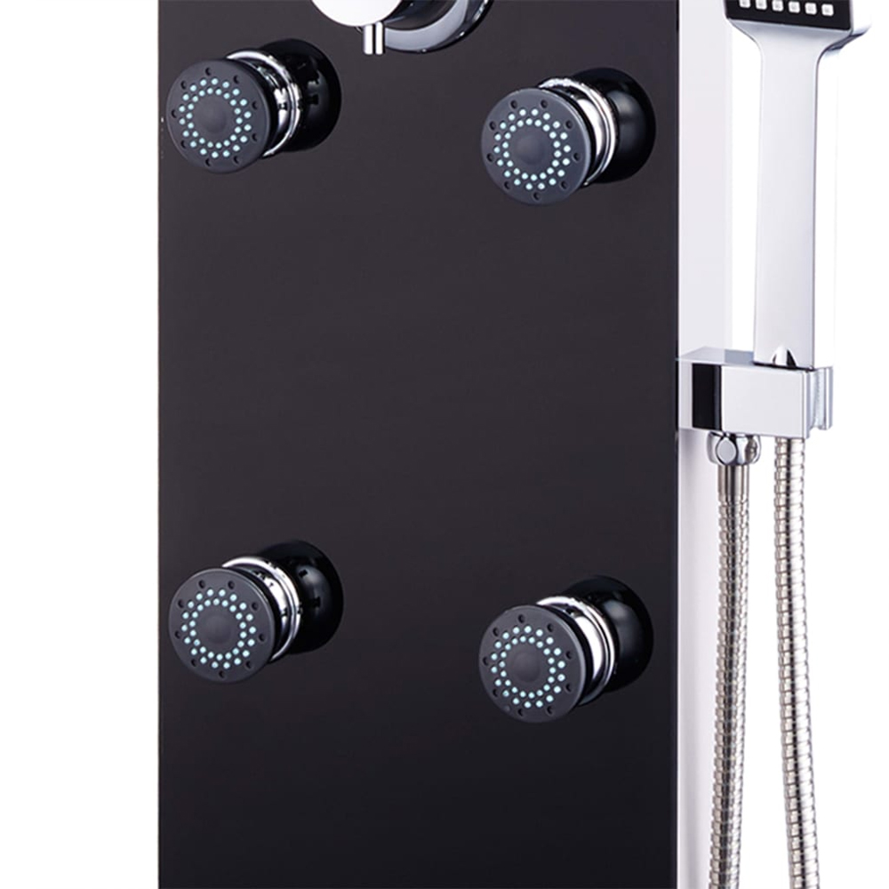 Armentia 3 Modes Shower Panel System With Shower Kit 1300mm Height - Black