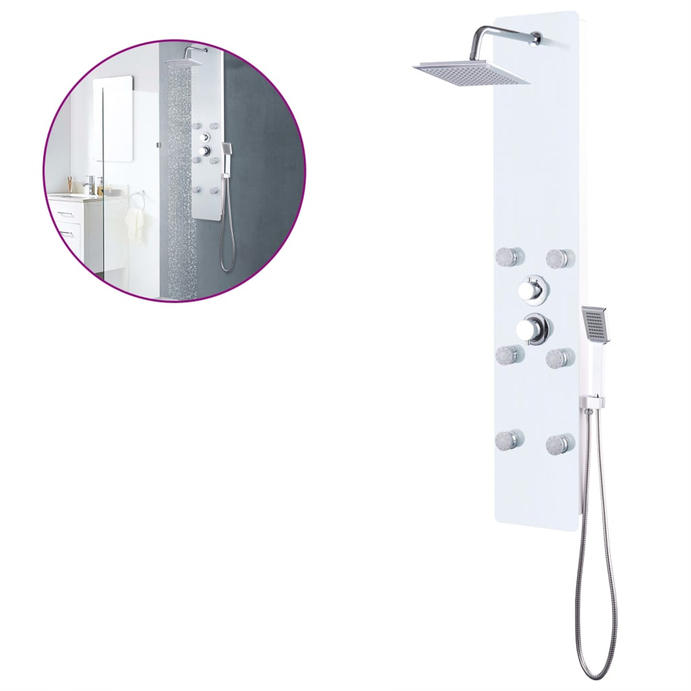 Armentia 3 Modes Shower Panel System With Shower Kit 1300mm Height - White