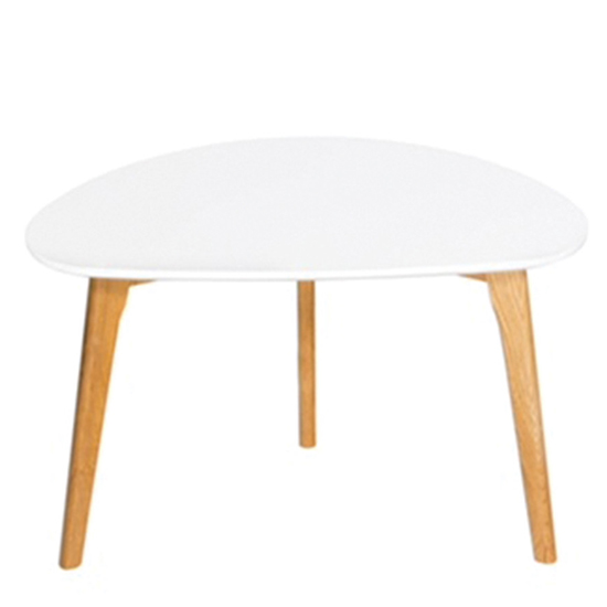 Armscote Wooden Coffee Table In White With Solid Oak Legs_2