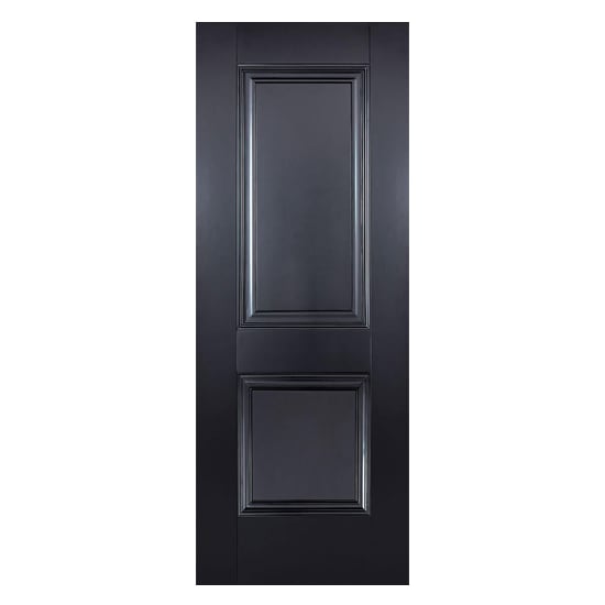 Arnhem 2 Panel 1981mm x 686mm Fire Proof Internal Door In Black