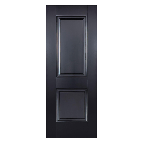 Product photograph of Arnhem 2 Panel 1981mm X 762mm Fire Proof Internal Door In Black from Furniture in Fashion