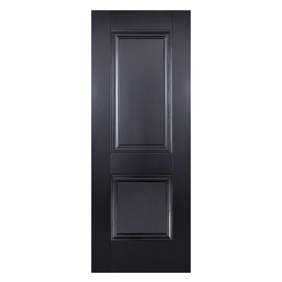 Arnhem 2 Panel 1981mm x 762mm Fire Proof Internal Door In Black