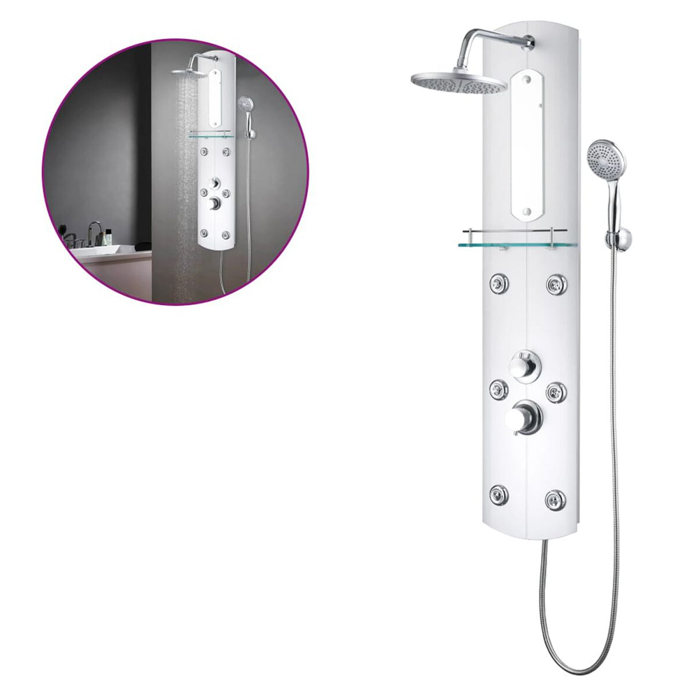 Arnhem 3 Modes Shower Panel System With Shower Kit 1200mm Height - Silver