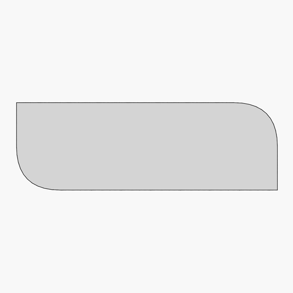 Arni Wooden Arch Wall Mirror with Black Slim Asymmetric Frame