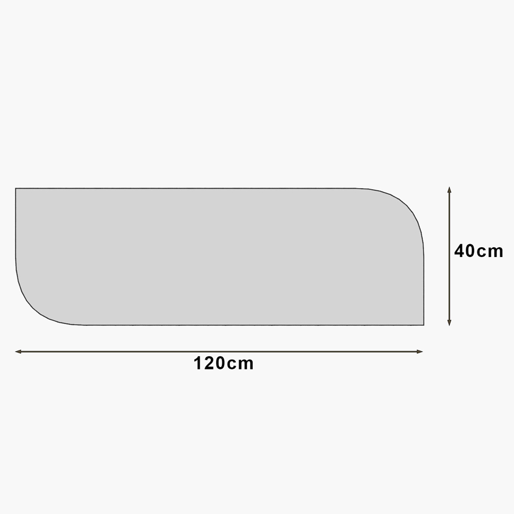 Arni Wooden Arch Wall Mirror with Black Slim Asymmetric Frame