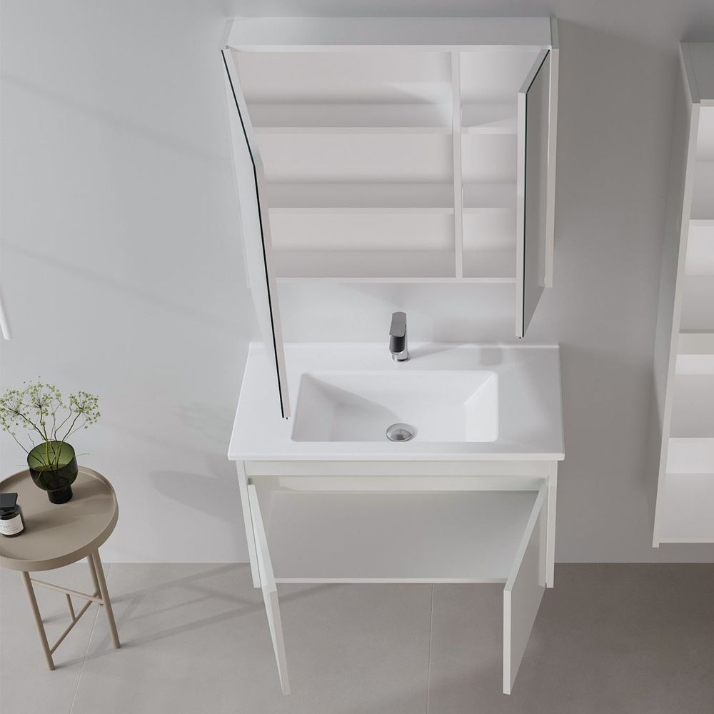Arno Large Wooden Bathroom Furniture Set with 4 Doors in Cashmere