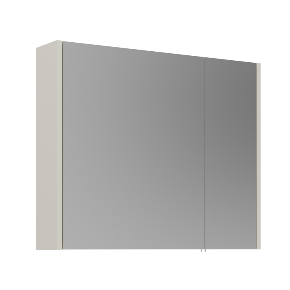 Arno Large Wooden Wall Mounted Bathroom Mirror Cabinet in Cashmere