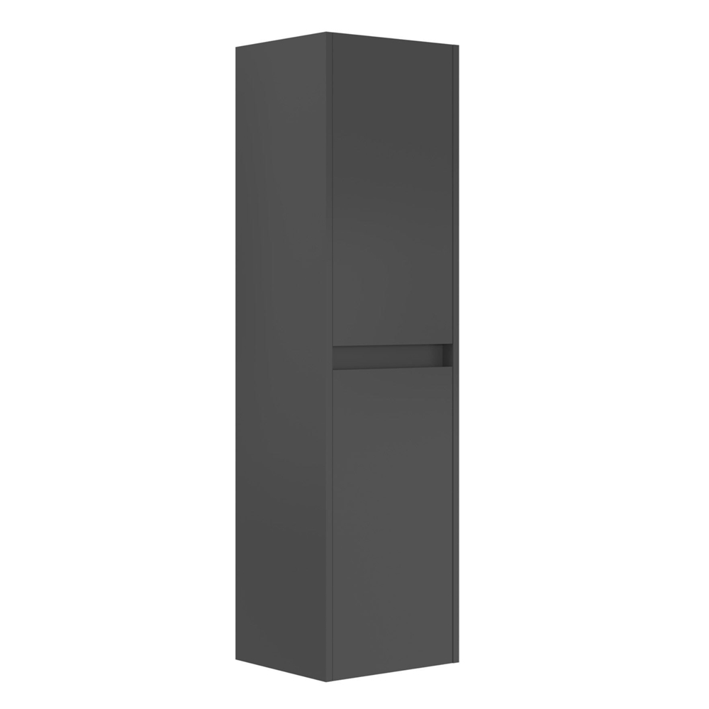 Arno Tall Wooden Bathroom Storage Cabinet in Anthracite