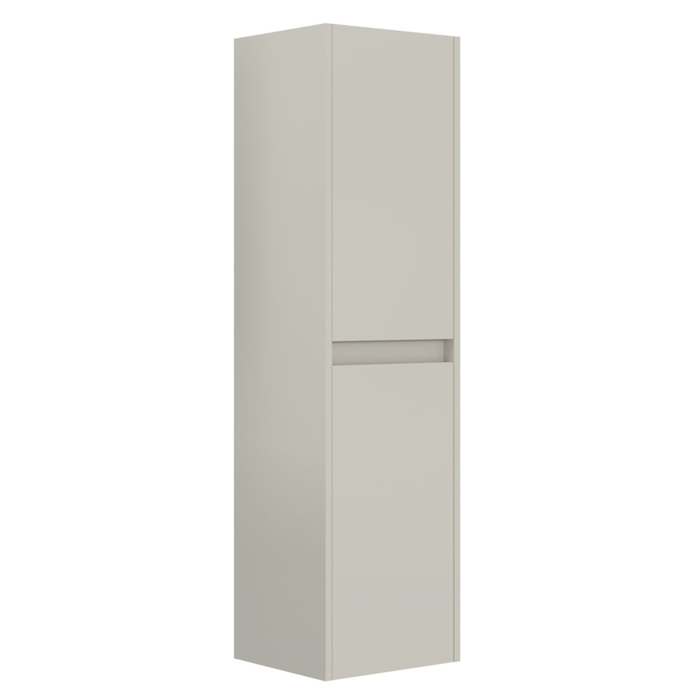 Arno Tall Wooden Bathroom Storage Cabinet in Cashmere