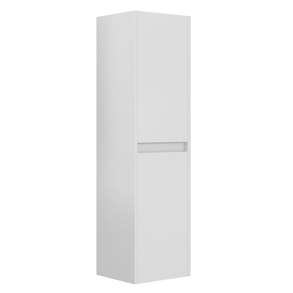 Arno Tall Wooden Bathroom Storage Cabinet in White