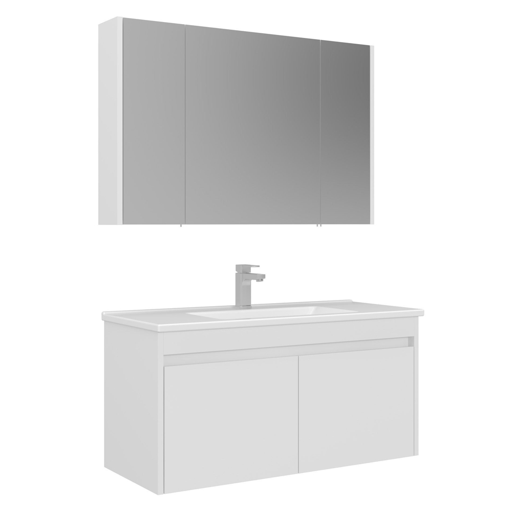Arno Wooden Bathroom Furniture Set with 5 Doors in White