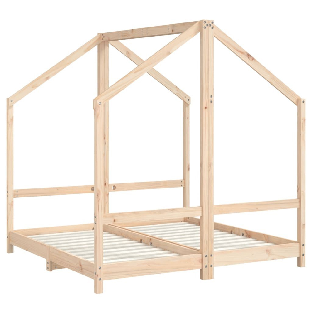 Arnold 70x140cm Kids Wooden Double Sided Daybed Frame In Brown
