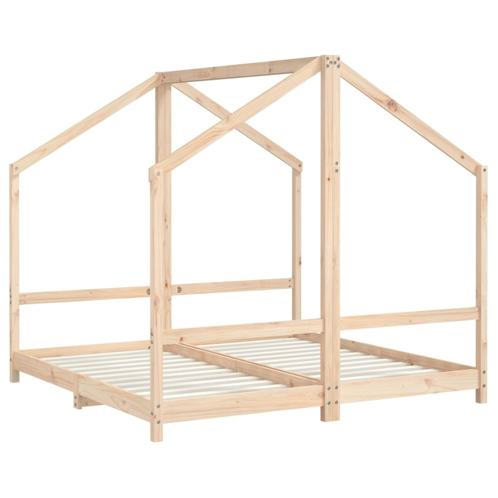 Arnold 80x160cm Kids Wooden Double Sided Daybed Frame In Brown