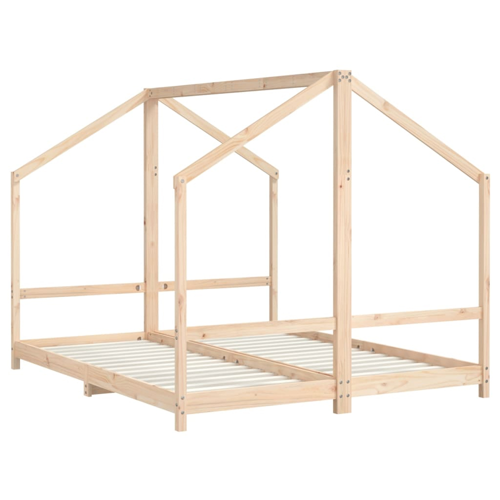 Arnold 80x200cm Kids Wooden Double Sided Daybed Frame In Brown