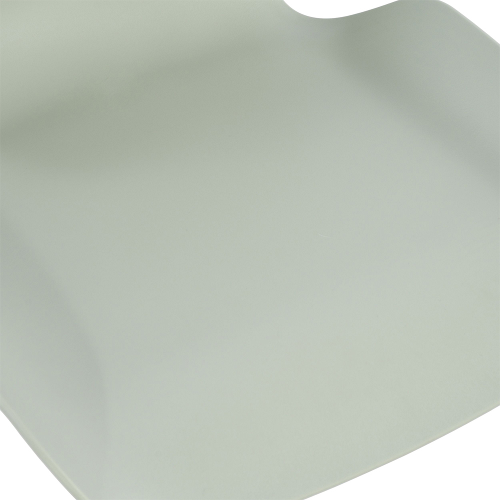 Arta Curved Plastic Dining Chairs In Pair - Green