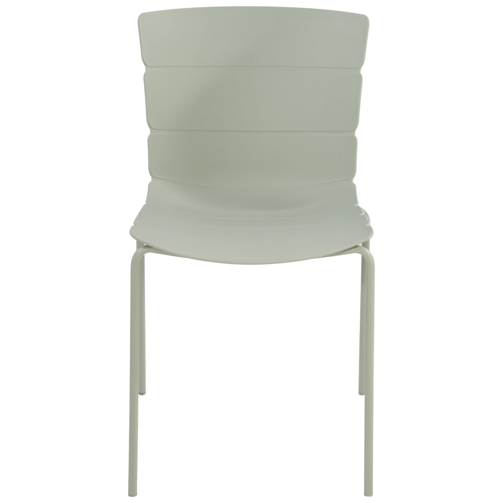 Arta Plastic Dining Chairs In Pair - Green