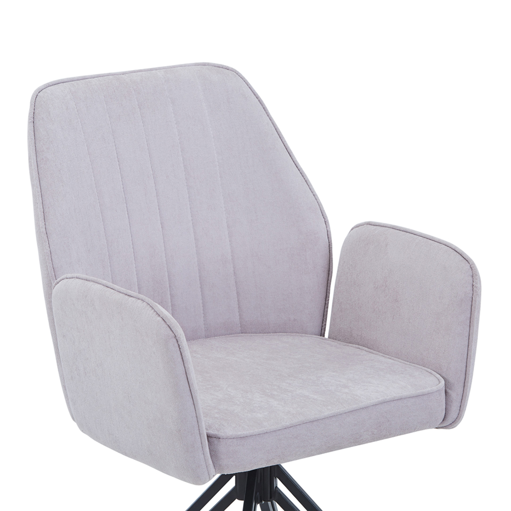 Arta Fabric Dining Chairs In Pair - Natural