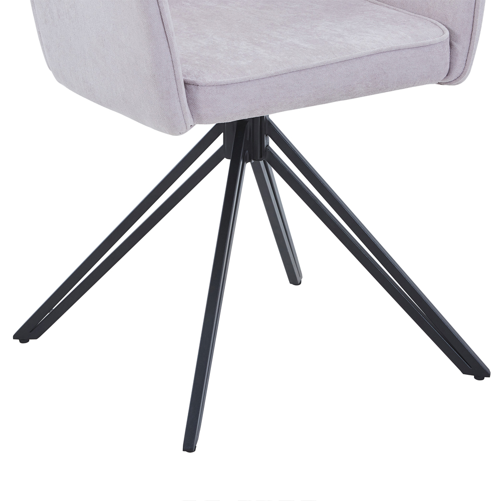 Arta Fabric Dining Chairs In Pair - Natural