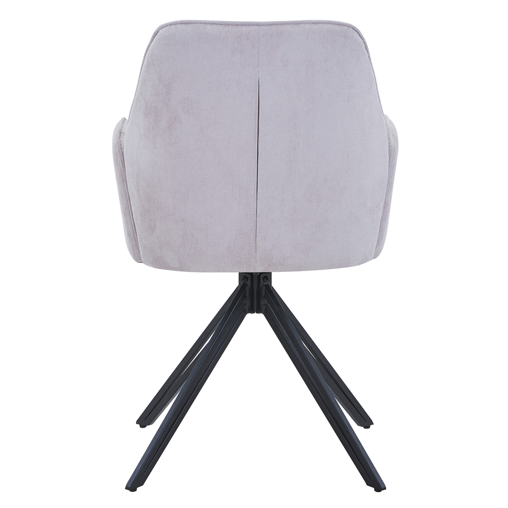 Arta Fabric Dining Chairs In Pair - Natural