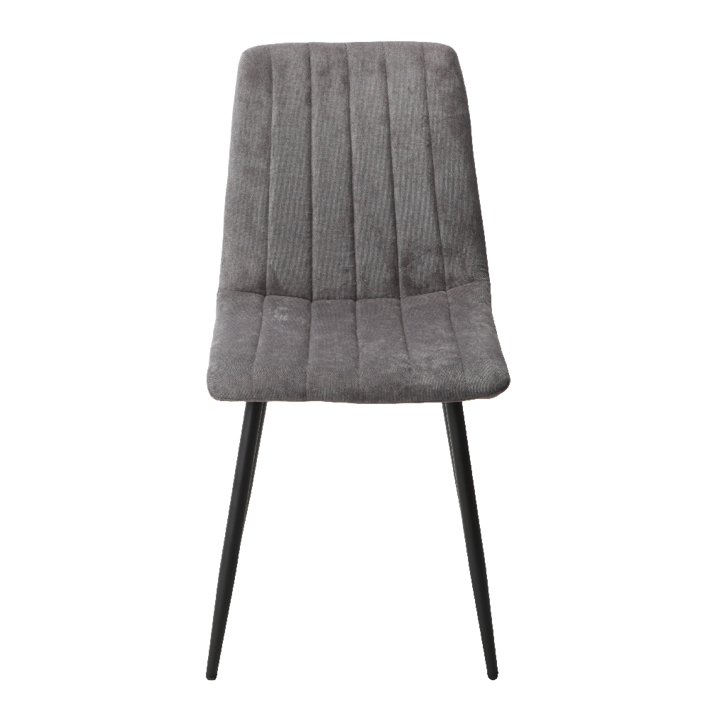 Arta Grey Wooden Dining Table 4 Dark Grey Straight Chairs
