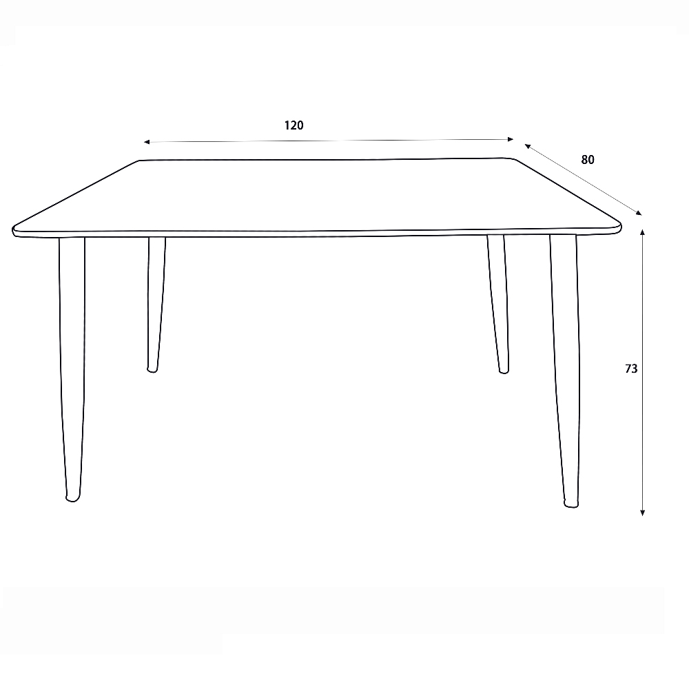 Arta Wooden Dining Table With 4 Brown Chairs In Oak