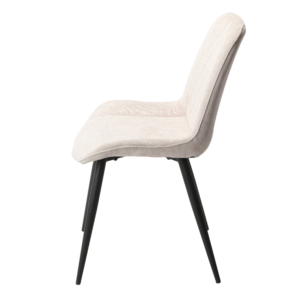 Arta Round White Wooden Dining Table 4 Natural Diamond Chairs