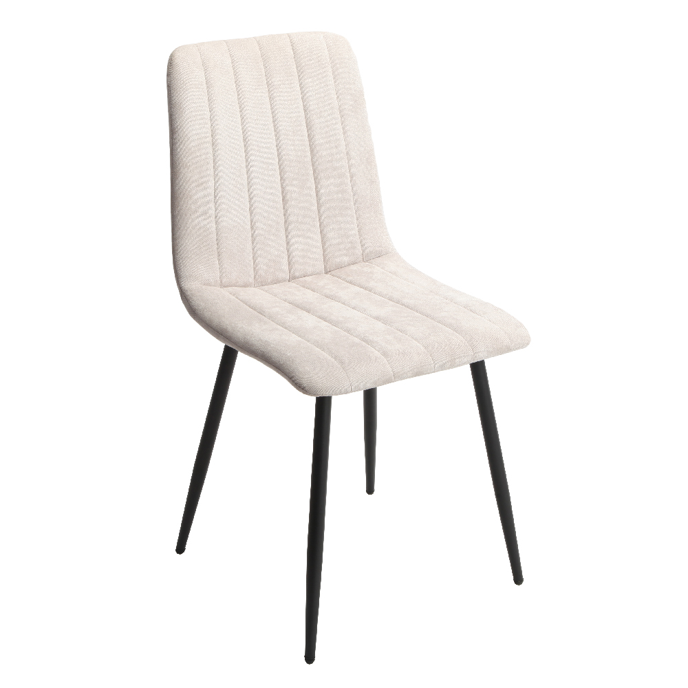 Arta Round White Wooden Dining Table 4 Natural Straight Chairs
