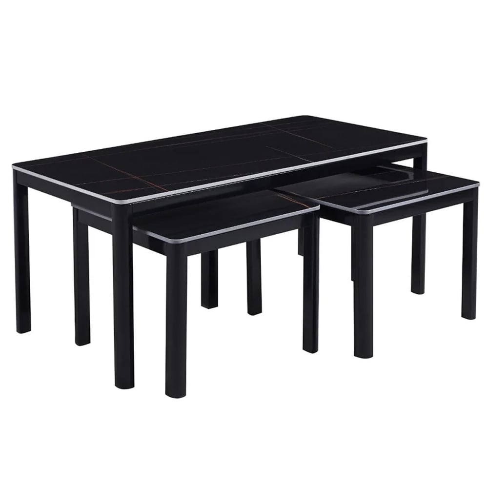 Read more about Arta sintered stone nesting coffee tables in black