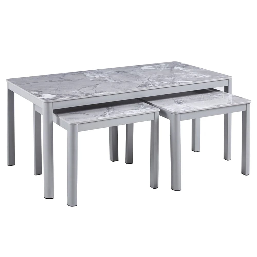Read more about Arta sintered stone nesting coffee tables in grey