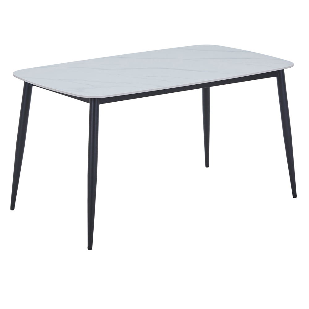 Arta Sintered Stone Rectangular Dining Table - White Gloss