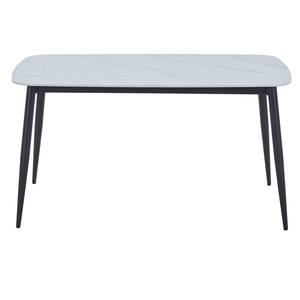 Arta Sintered Stone Rectangular Dining Table - White Gloss