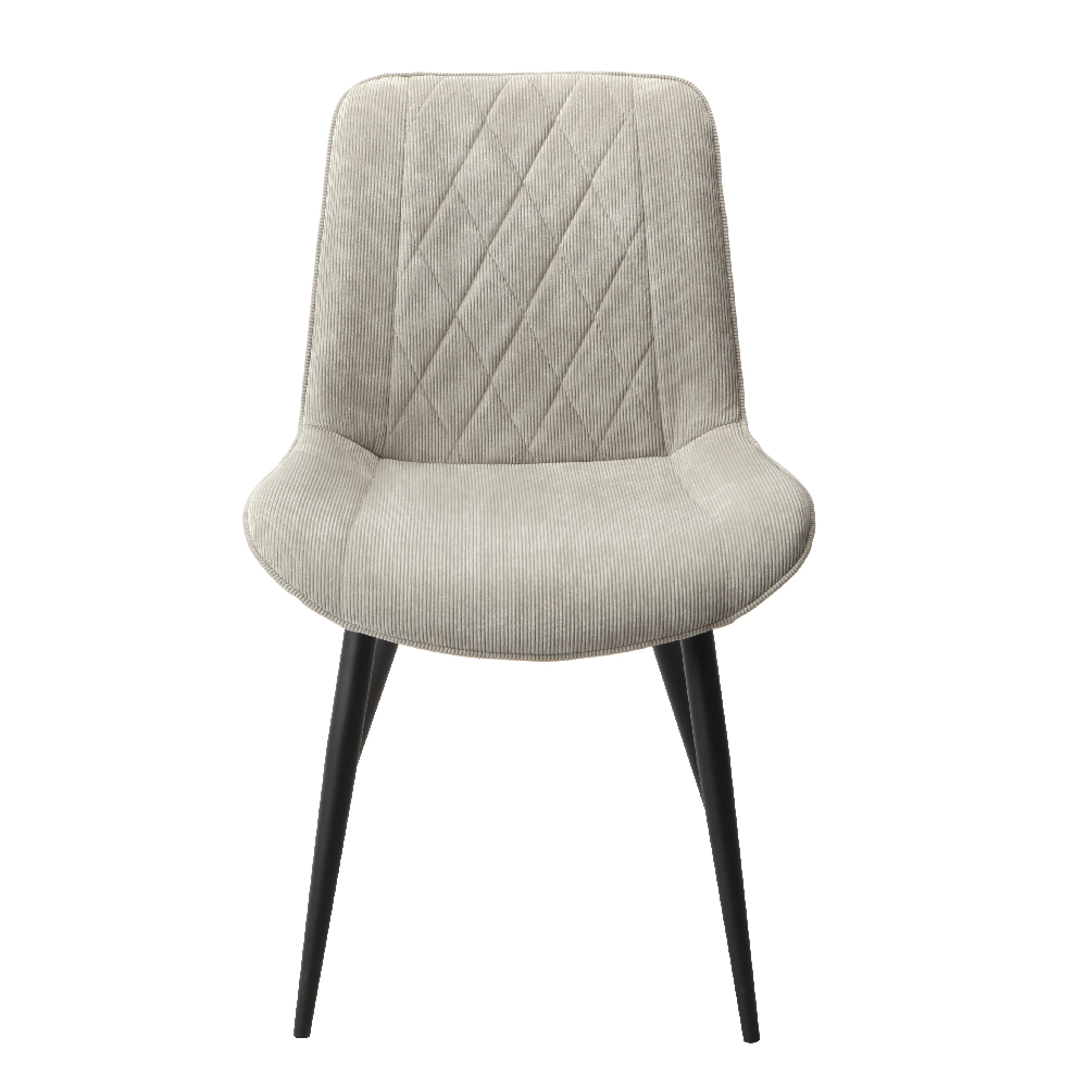 Arta Square Grey Wooden Dining Table 2 Light Grey Diamond Chairs
