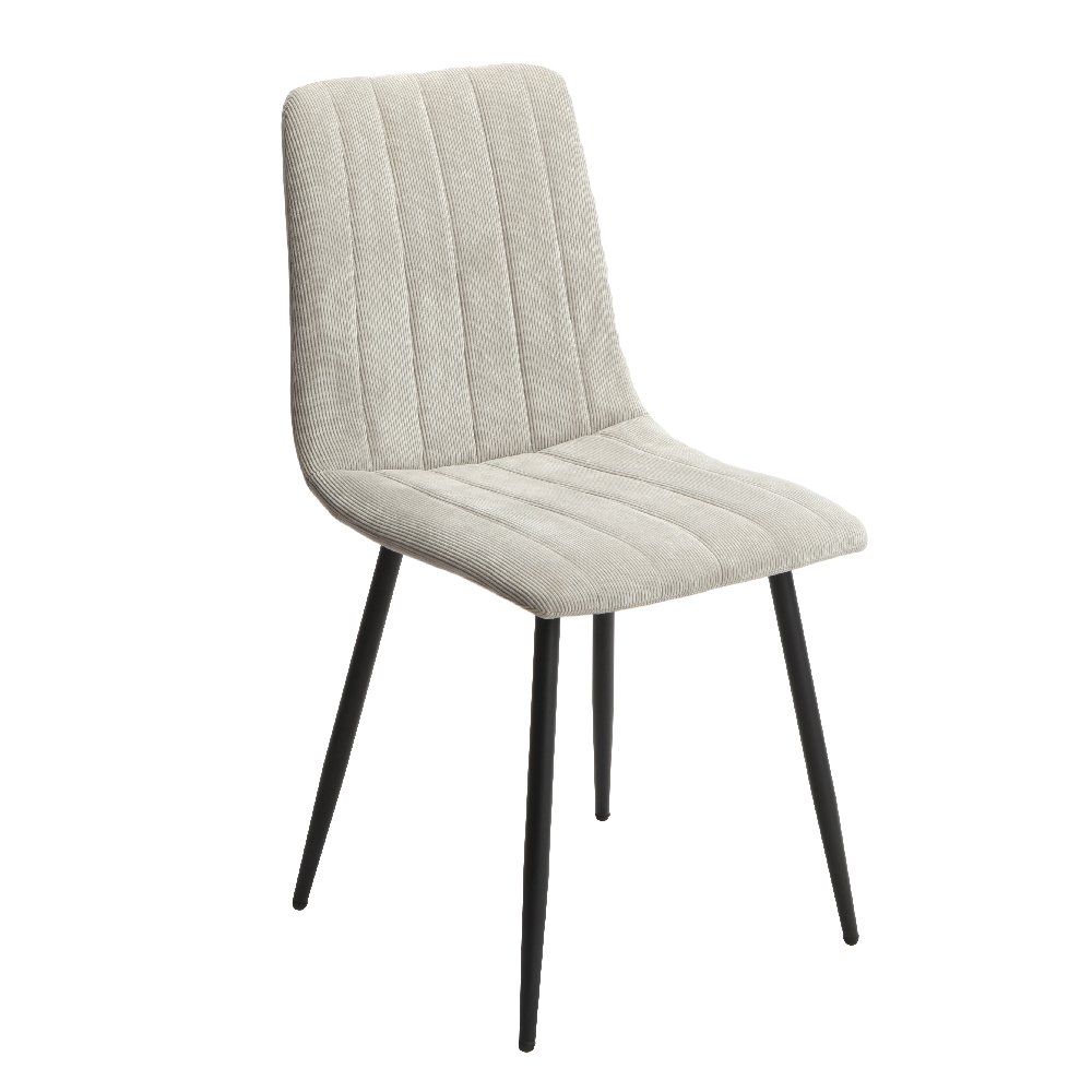 Arta Square Grey Wooden Dining Table 4 Light Grey Straight Chairs