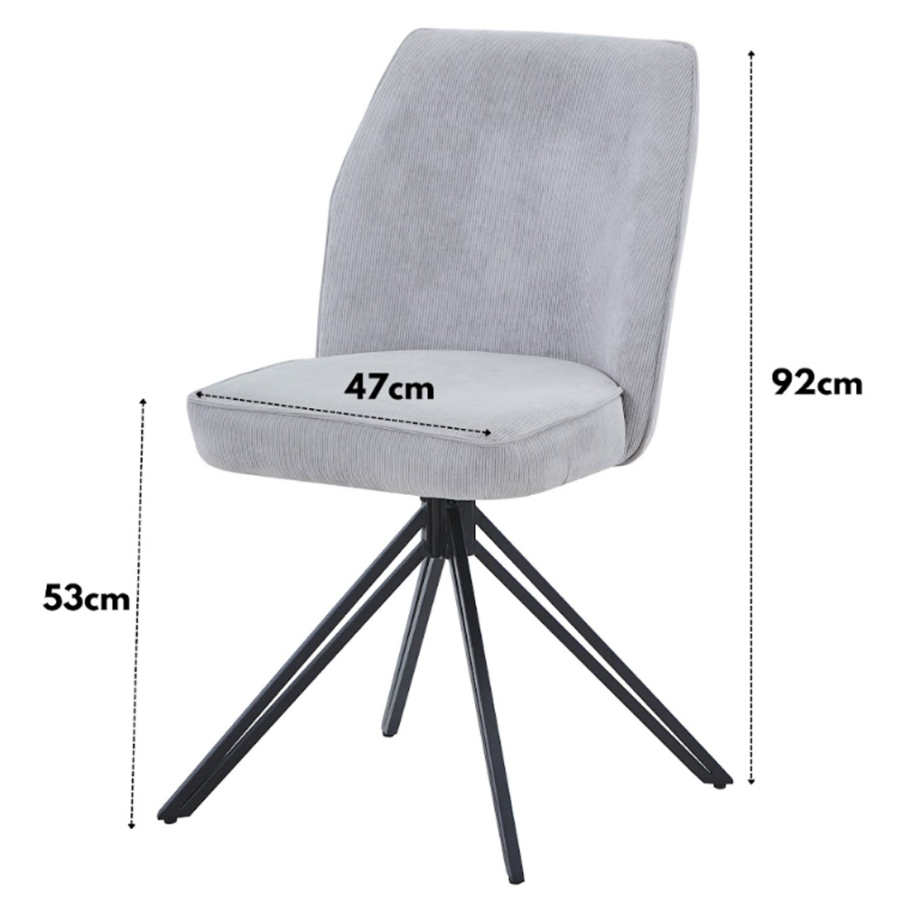 Arta Square Oak Wooden Dining Table with 2 Light Grey Fabric Chairs