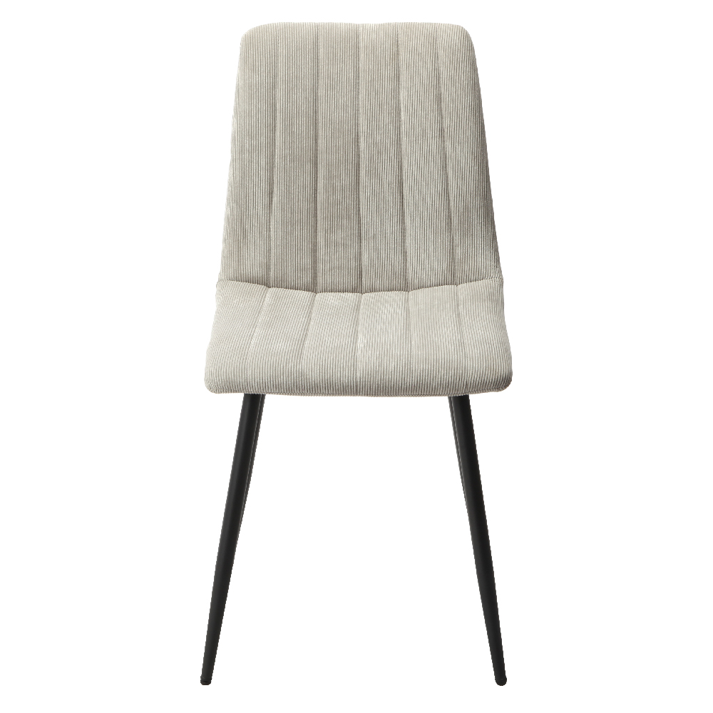 Arta Square White Wooden Dining Table 2 Light Grey Straight Chairs