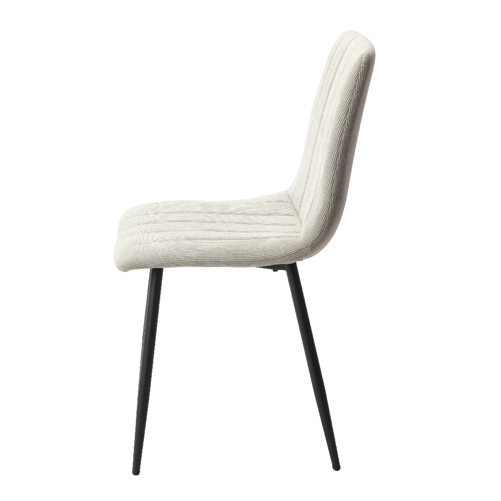 Arta Square White Wooden Dining Table 2 Light Grey Straight Chairs