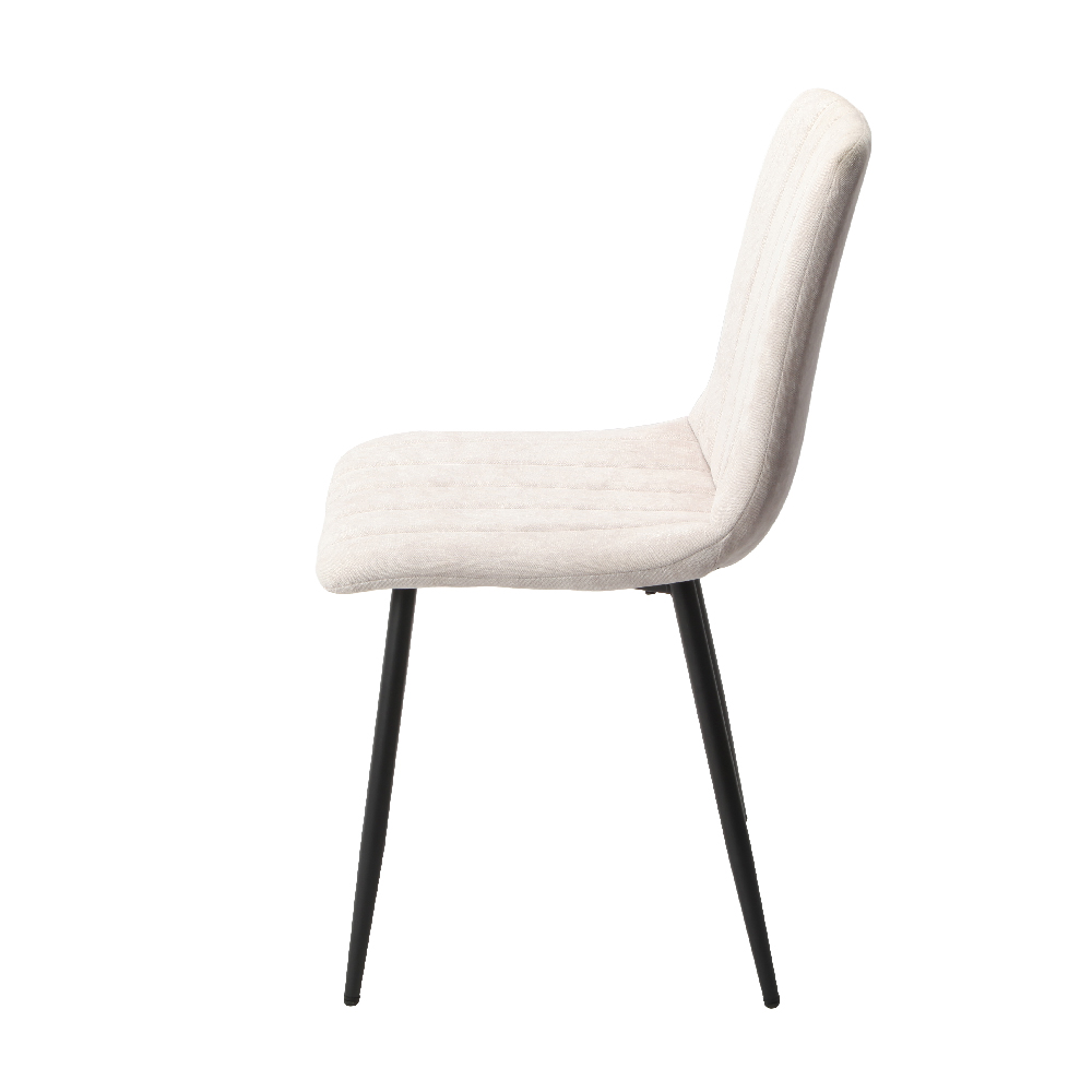 Arta Square White Wooden Dining Table 2 Natural Straight Chairs