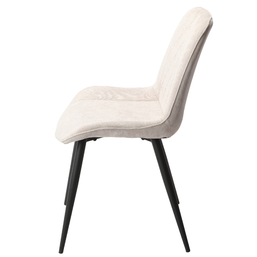 Arta Square White Wooden Dining Table 4 Natural Diamond Chairs