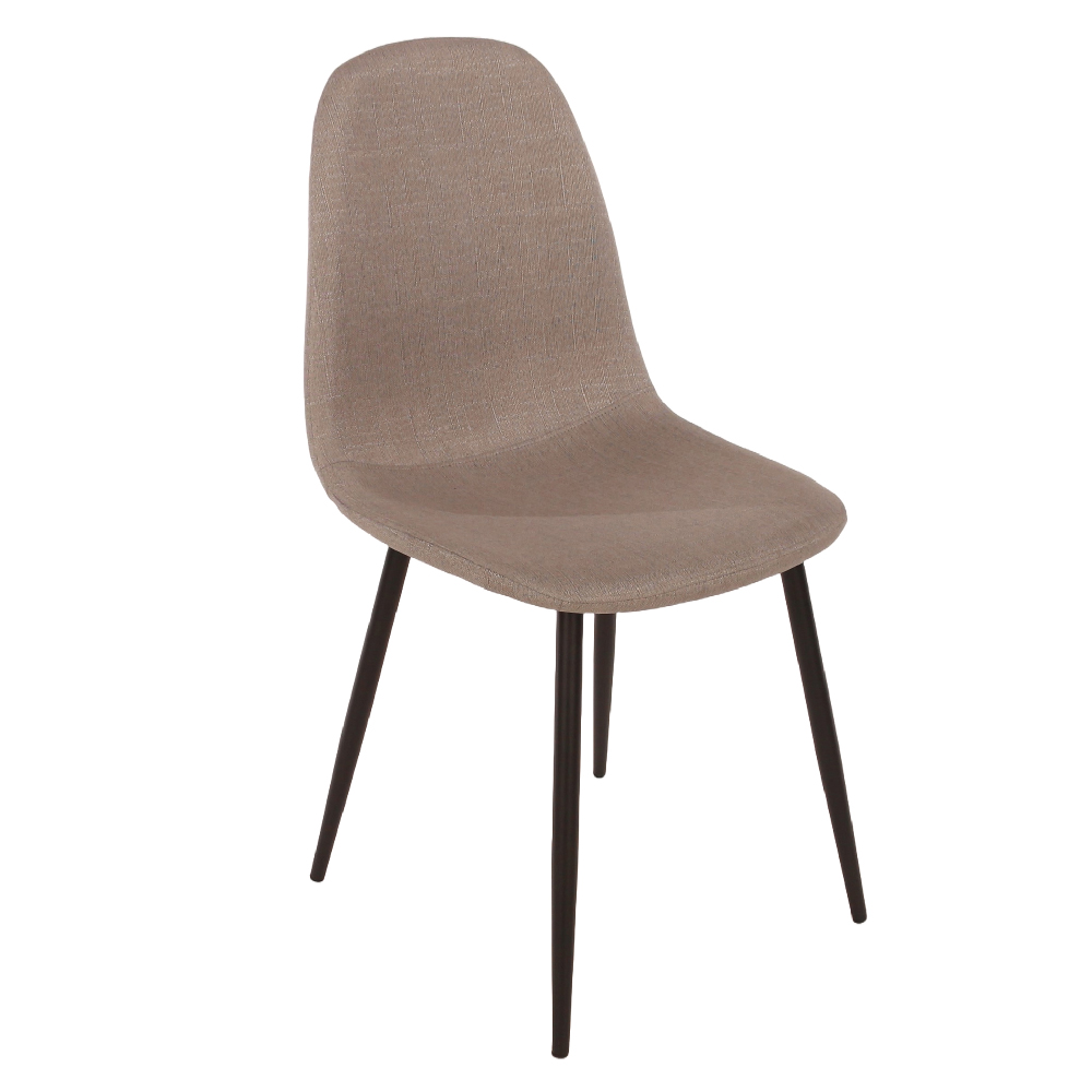 Arta White Marble Effect Dining Table With 4 Fabric Grey Chairs