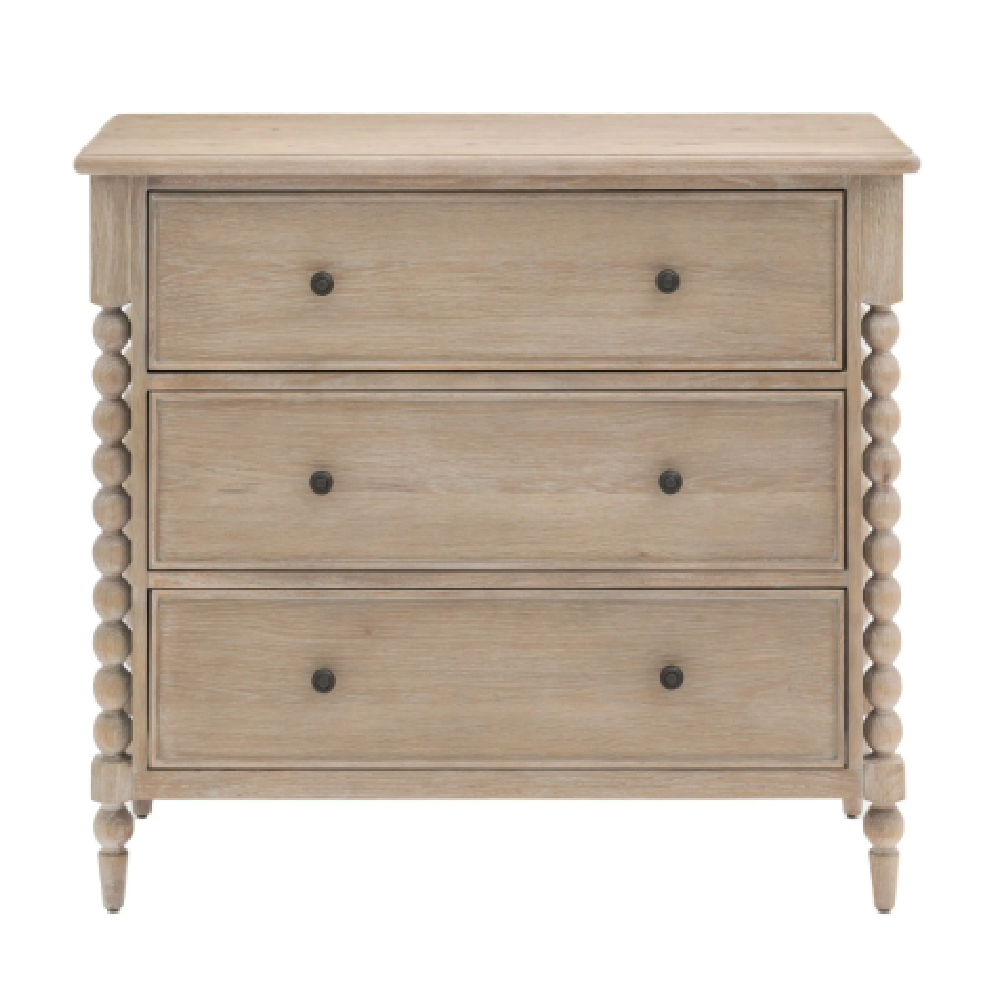 Arta Wooden Chest Of 3 Drawers In Natural
