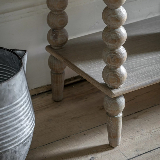 Arta Wooden Console Table With 2 Drawers In Natural