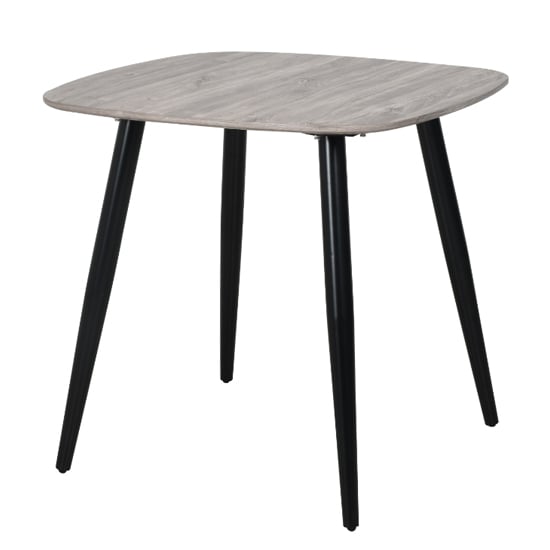 Product photograph of Arta Wooden Dining Table Square In Grey Oak Effect from Furniture in Fashion