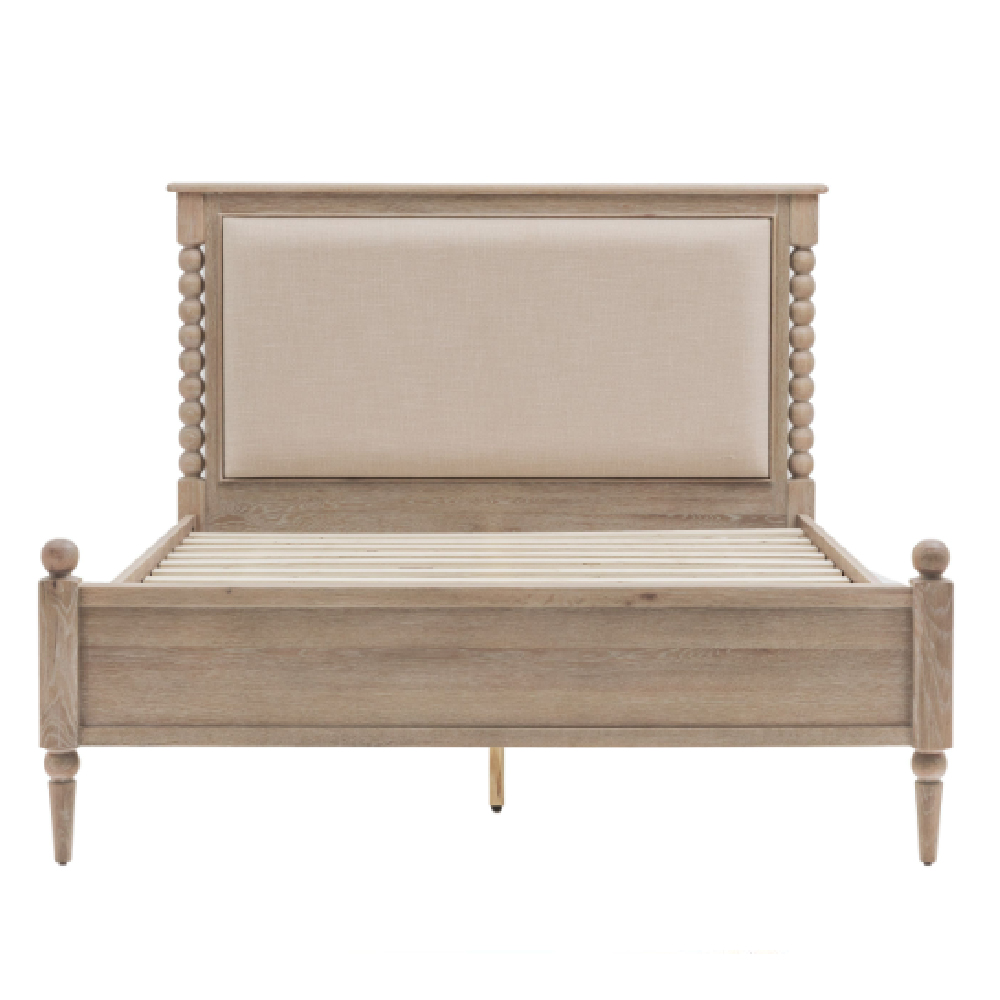 Arta Wooden King Size Bed In Natural