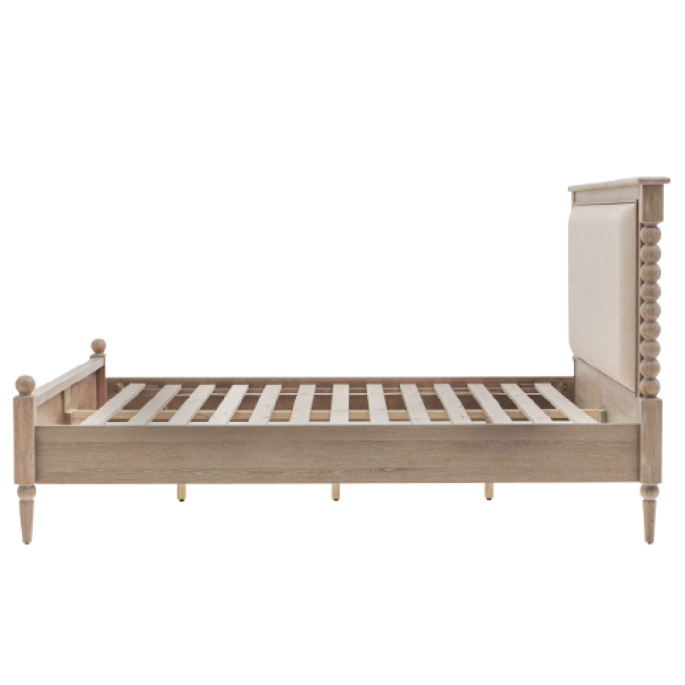 Arta Wooden King Size Bed In Natural