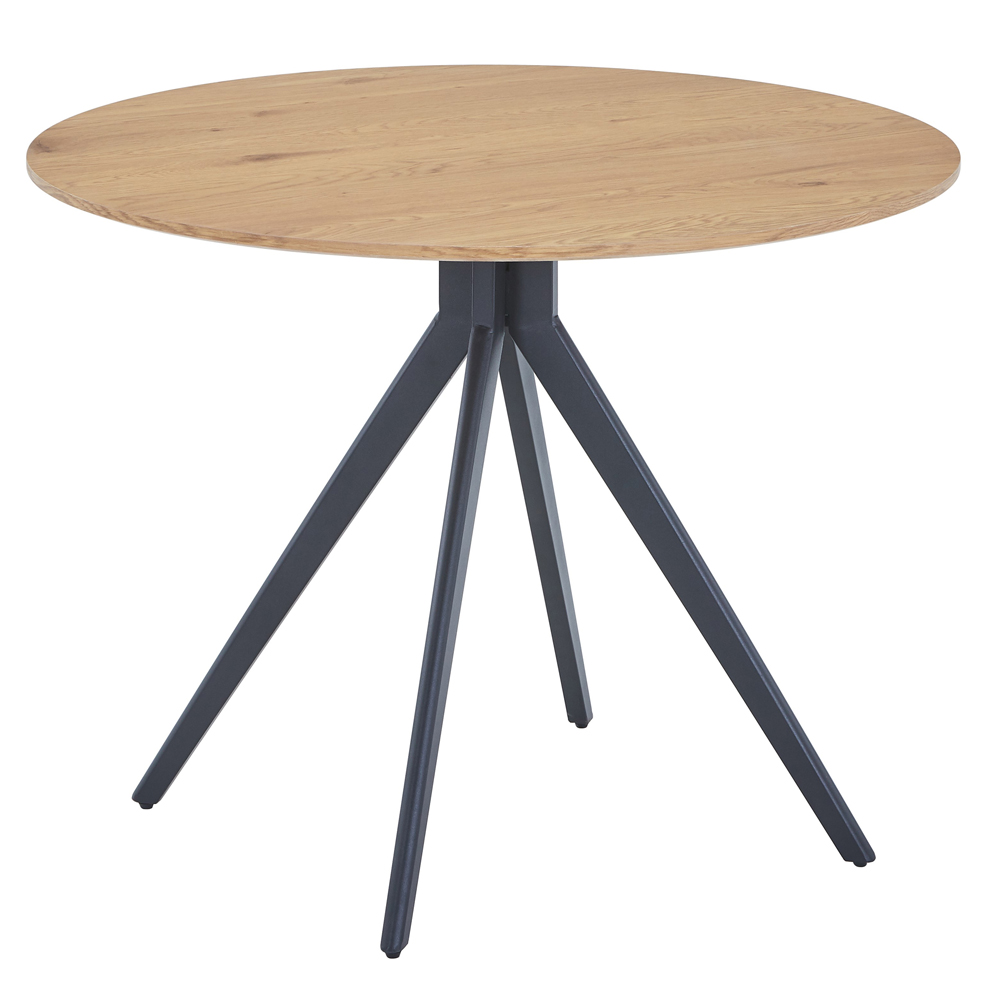 Arta Wooden Round Dining Table - Oak