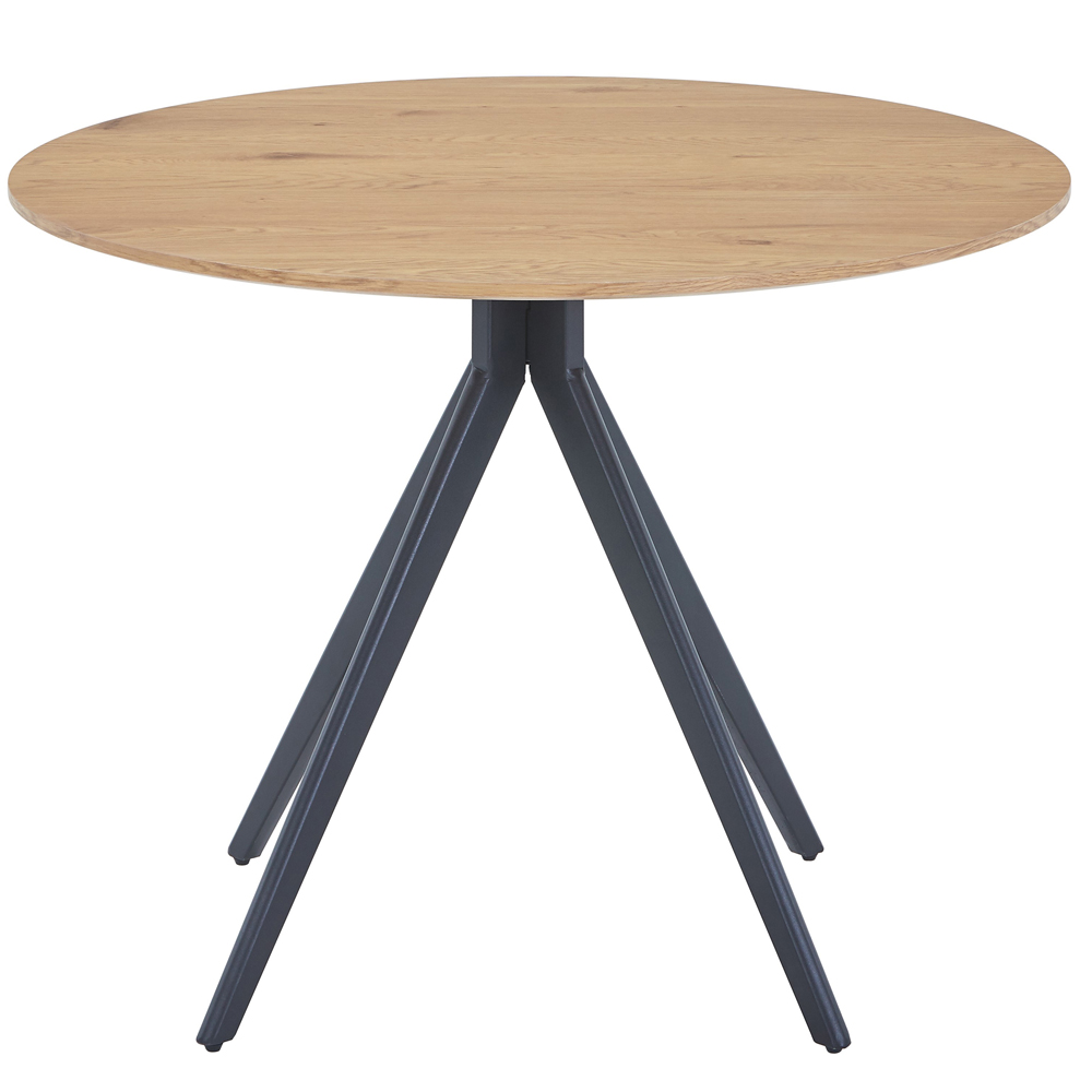 Arta Wooden Round Dining Table - Oak
