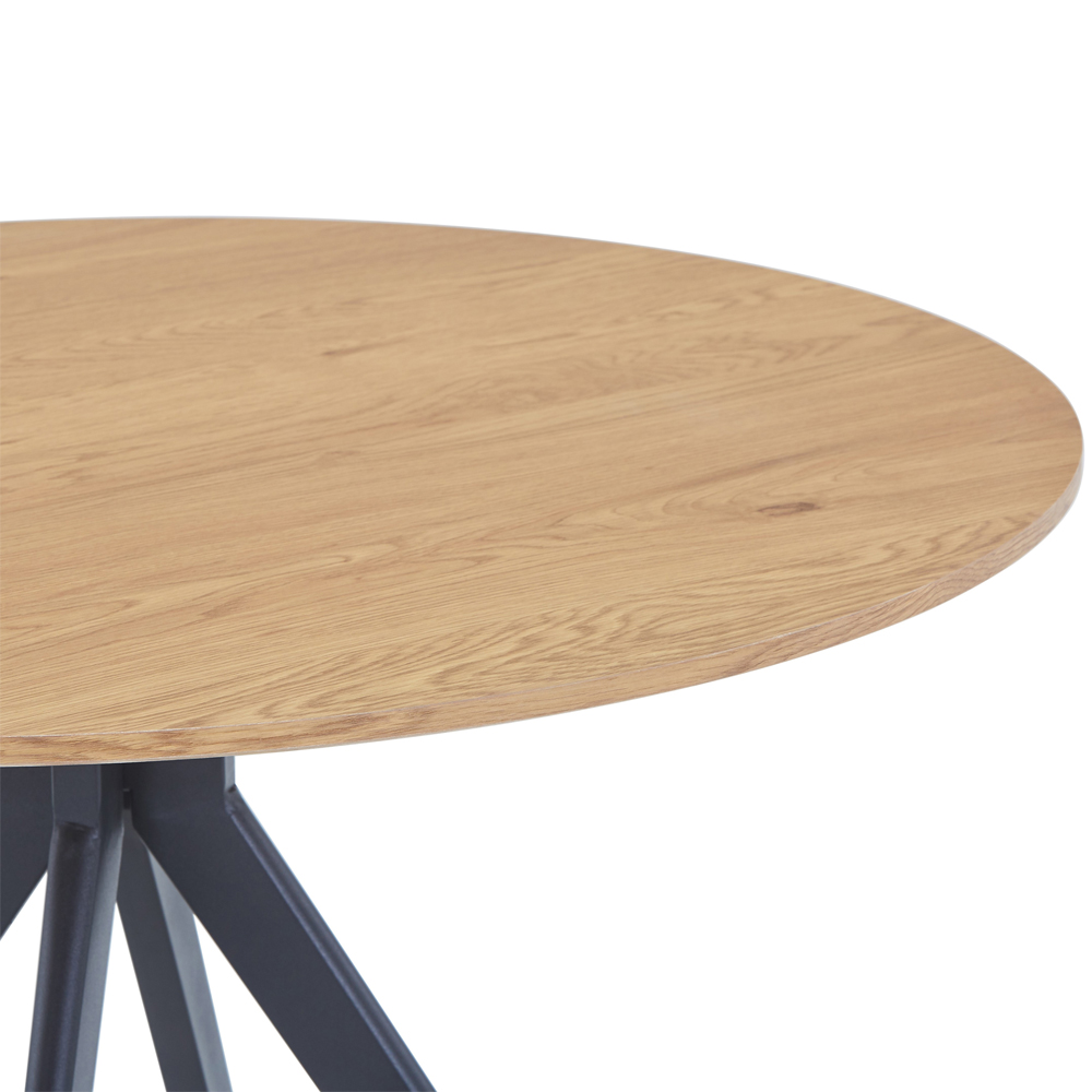 Arta Wooden Round Dining Table - Oak