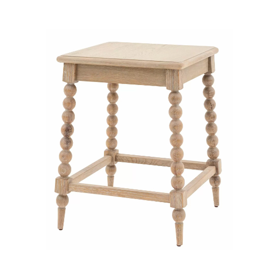 Arta Wooden Side Table Square In Natural