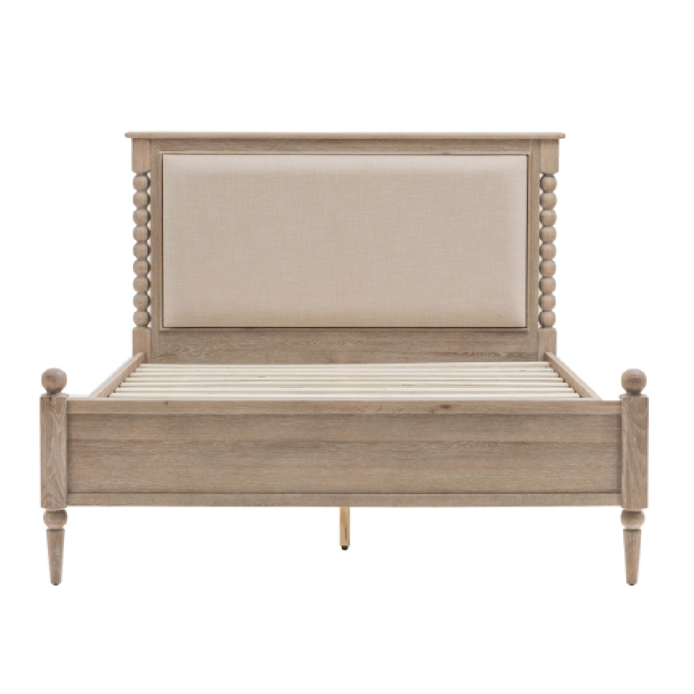 Arta Wooden Super King Size Bed In Natural